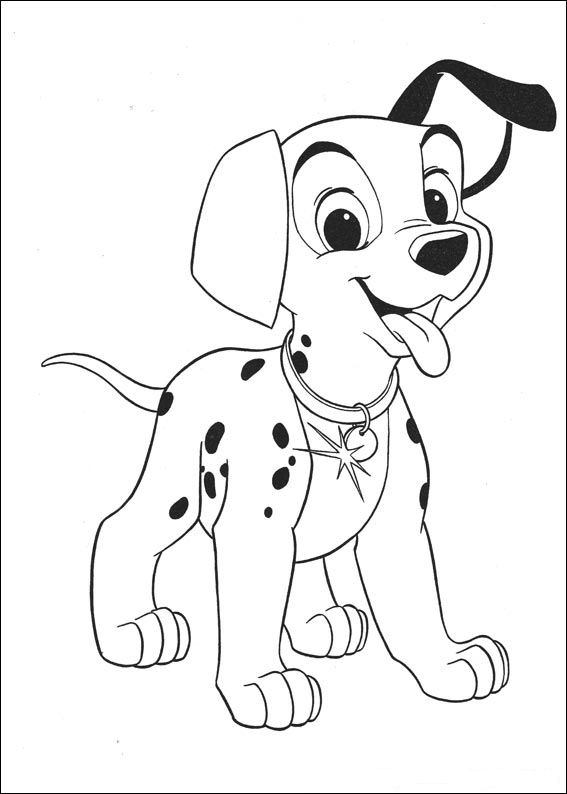 Plansa de colorat cu 102 Dalmatieni 42 60